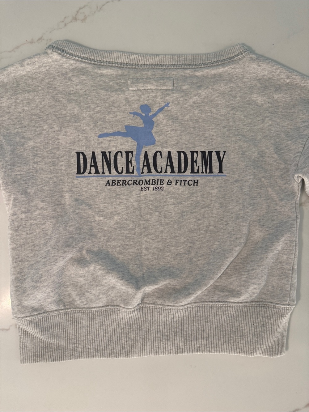 Abercrombie & Fitch “Dance Academy” Super Soft Off the Shoulder Gray Sweatshirt